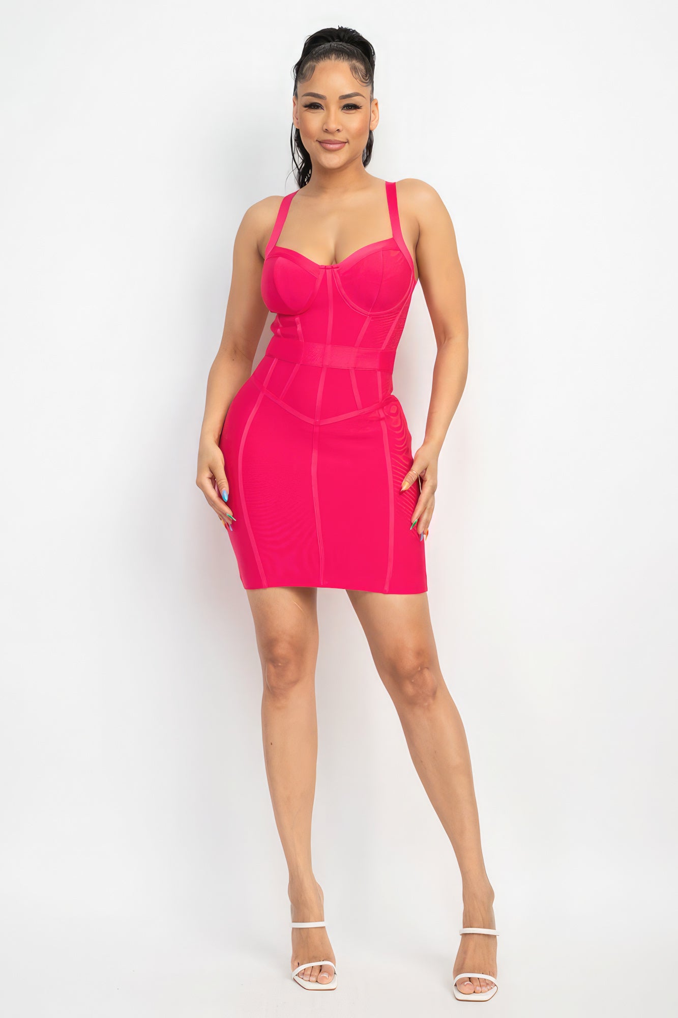 Sweetheart Bustier Bandage Dress