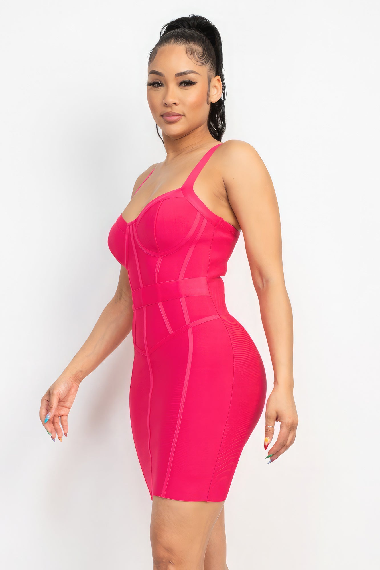 Sweetheart Bustier Bandage Dress